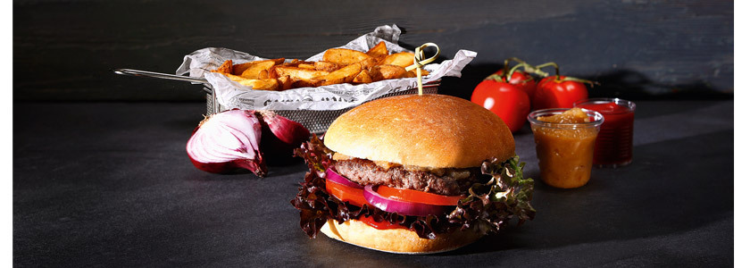 Beef-Burger mit Sauerkrautrelish