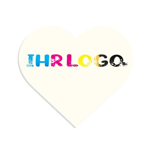 Marzipanaufleger "Herz", 5 cm, mit Logo